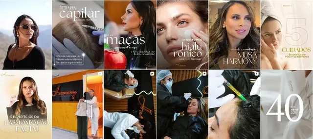 Feed do Instagram da Dra. Evellyn Aguiar, cirurgiã-dentista, criado pela Comunikativa